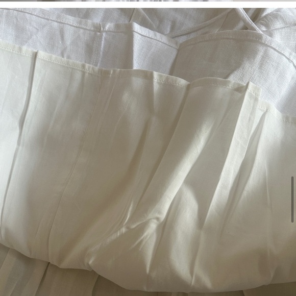NEW Reformation Daria Mini Linen Dress Sleeveless Bow Corset  in White | size 6 - Picture 4 of 7